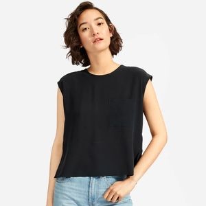 Everlane Silk Square Muscle Tee - Size 6
